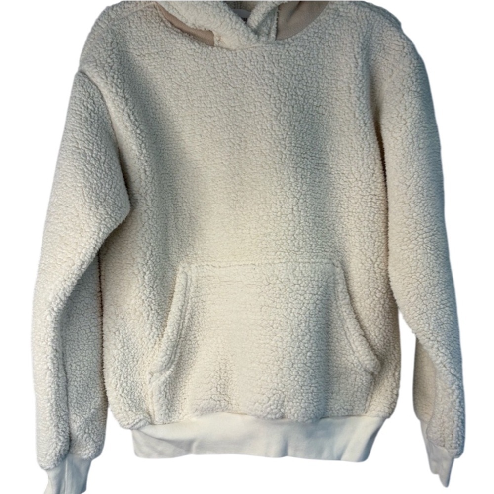 TALENTLESS Cream Sherpa Sweater